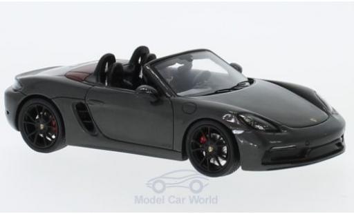 Diecast model cars Porsche Boxster 1/43 Spark 718 GTS grey 2018 Porsche Boxster 1/43 Spark 718 GTS grey 2018 diecast model cars