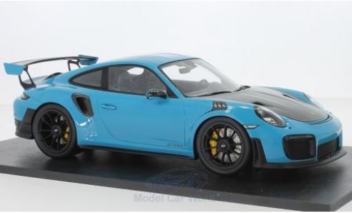 Diecast model cars Porsche 991 GT2 RS 1/18 Spark 911 (.2) GT2 RS blue/carbon 2018 Porsche 991 GT2 RS 1/18 Spark 911 (.2) GT2 RS blue/carbon 2018 diecast model cars