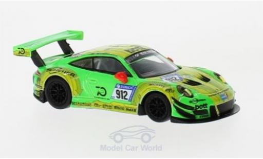 Diecast model cars Porsche 991 GT3 R 1/64 Spark 911 () GT3 R No.912 Manthey Racing 24h Nürburgring 2018 R.Lietz/P.Pilet/F.Makowiecki/N.Tandy Porsche 991 GT3 R 1/64 Spark 911 () GT3 R No.912 Manthey Racing 24h Nürburgring 2018 R.Lietz/P.Pilet/F.Makowiecki/N.Tandy diecast model cars
