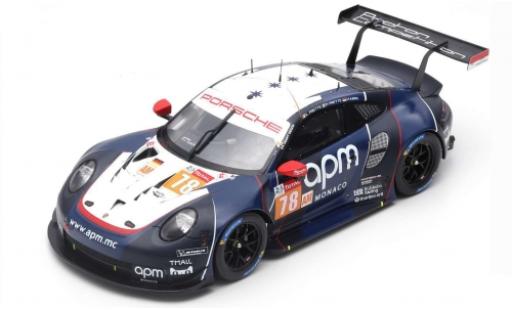 Diecast model cars Porsche 992 RSR 1/18 Spark 911 (991) RSR No.78 Predon Competition 24h Le Mans 2019 L.Prette/P.Prette/V.Abril Porsche 992 RSR 1/18 Spark 911 (991) RSR No.78 Predon Competition 24h Le Mans 2019 L.Prette/P.Prette/V.Abril diecast model cars