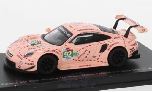 Diecast model cars Porsche 991 RSR 1/43 Spark 911 () RSR No.92 GT Team 24h Le Mans 2018 M.Christensen/K.Estre/L.Vanthoor Porsche 991 RSR 1/43 Spark 911 () RSR No.92 GT Team 24h Le Mans 2018 M.Christensen/K.Estre/L.Vanthoor diecast model cars