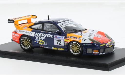 Diecast model cars Porsche 996 GT3 1/43 Spark 911  R No.72 Repsol Racing Engineering Repsol 24h Le Mans 2000 1:43 Porsche 996 GT3 1/43 Spark 911  R No.72 Repsol Racing Engineering Repsol 24h Le Mans 2000 1:43 diecast model cars