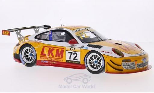 Porsche 991 GT3 R 1/18 Spark 911 (997) GT3 R No.72 LKM GT Asia Macau GT Cup 2014 E.Bamber diecast model cars