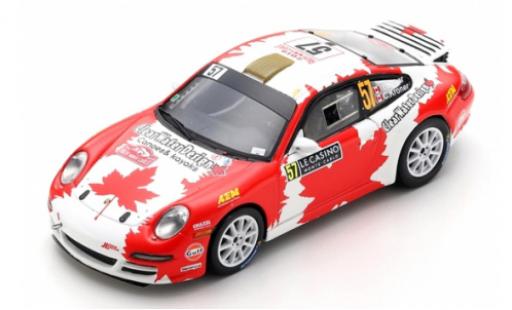 Porsche 992 1/43 Spark 911 Carrera RGT (997) No.57 ClearWater Design Racing Rally Monte Carlo 2019 I.Crerar/C.Kröner diecast model cars