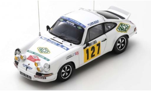 Porsche 930 RS 1/43 Spark 911 Carrera RS 2.7 No.127 Ecurie Bleue Yacco Rallye WM Rallye Monte Carlo 1978 J.J.Santucci/R.Rochebrun diecast model cars