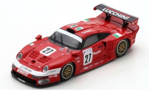 Diecast model cars Porsche 996 GT1 1/43 Spark 911 GT1 No.27 BMS Scuderia Italia Lucchini 24h Le Mans 1997 C.Pescatori/P-L.Martini/A.Herrmann Porsche 996 GT1 1/43 Spark 911 GT1 No.27 BMS Scuderia Italia Lucchini 24h Le Mans 1997 C.Pescatori/P-L.Martini/A.Herrmann diecast model cars