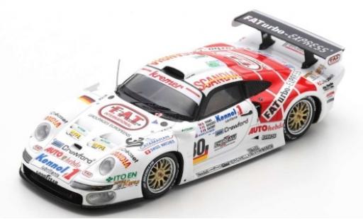 Porsche 996 Turbo 1/43 Spark 911 GT1 No.30 Kremer Racing FATurbo-Express 24h Le Mans 1997 B.Gachot/A.Evans/C.Bouchut diecast model cars