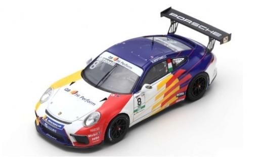 Diecast model cars Porsche 992 GT3 1/43 Spark 911 GT3 Cup No.8 Dinamic Motorsport Carrera Cup Italia Monza 2019 D.Bertonelli Porsche 992 GT3 1/43 Spark 911 GT3 Cup No.8 Dinamic Motorsport Carrera Cup Italia Monza 2019 D.Bertonelli diecast model cars