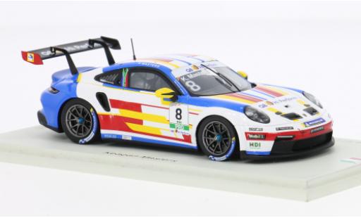 Porsche 911 1/43 Spark GT3 Carrera Cup Italia 2024 #8 1:43 diecast model cars