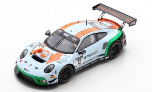 Diecast model cars Porsche 992 GT3 R 1/43 Spark 911 GT3 R (991.2) No.12 GPX Racing Gulf 2019 The Diamond Porsche 992 GT3 R 1/43 Spark 911 GT3 R (991.2) No.12 GPX Racing Gulf 2019 The Diamond diecast model cars