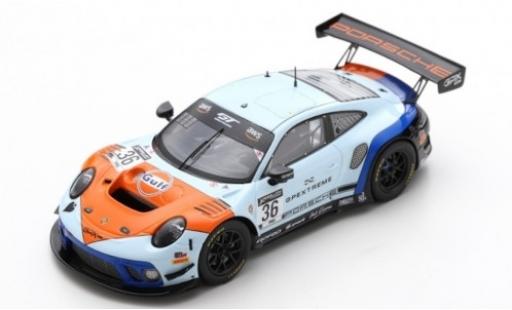 Diecast model cars Porsche 992 GT3 R 1/43 Spark 911 GT3 R (991.2) No.36 GPX Racing Gulf 2019 The Spade Porsche 992 GT3 R 1/43 Spark 911 GT3 R (991.2) No.36 GPX Racing Gulf 2019 The Spade diecast model cars