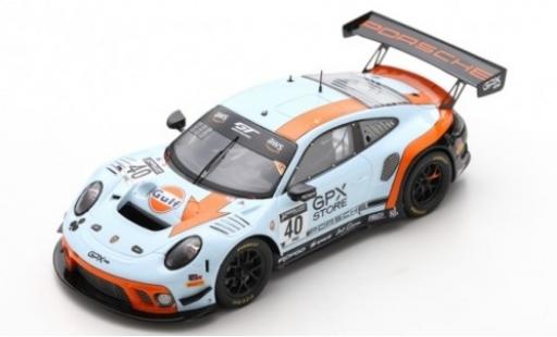Diecast model cars Porsche 992 GT3 R 1/43 Spark 911 GT3 R (991.2) No.40 GPX Racing Gulf 2019 The Club Porsche 992 GT3 R 1/43 Spark 911 GT3 R (991.2) No.40 GPX Racing Gulf 2019 The Club diecast model cars