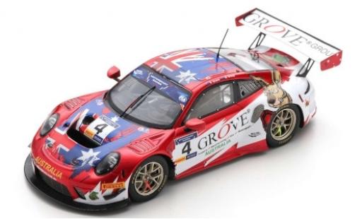 Diecast model cars Porsche 992 GT3 R 1/43 Spark 911 GT3 R No.4 Team Australia Grove FIA Motorsport Games GT Cup Vallelunga 2019 S.Grove/B.Grove Porsche 992 GT3 R 1/43 Spark 911 GT3 R No.4 Team Australia Grove FIA Motorsport Games GT Cup Vallelunga 2019 S.Grove/B.Grove diecast model cars