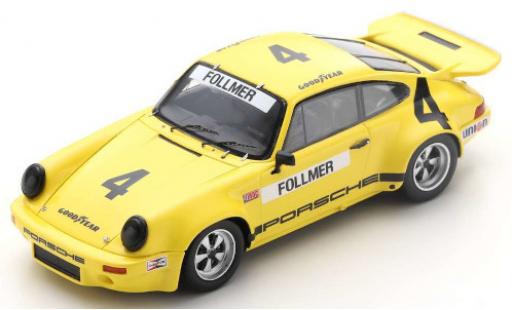 Porsche 930 RS 1/43 Spark 911 RS 3.0 No.4 IROC Daytona 1974 G.Follmer diecast model cars