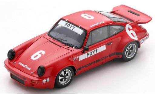 Porsche 930 RS 1/43 Spark 911 RS 3.0 No.6 IROC Daytona 1974 A.J.Foyt diecast model cars