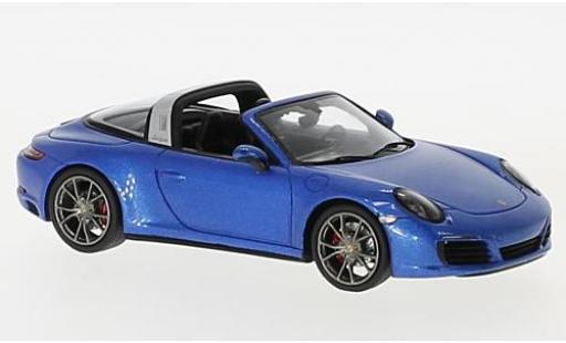 Diecast model cars Porsche 991 Targa 1/43 Spark 911 Targa 4S metallic blue 2017 Porsche 991 Targa 1/43 Spark 911 Targa 4S metallic blue 2017 diecast model cars