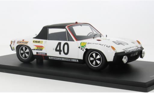 Diecast model cars Porsche 914 1/18 Spark /6 No.40 24h Le Mans 1969 1:18 Porsche 914 1/18 Spark /6 No.40 24h Le Mans 1969 1:18 diecast model cars