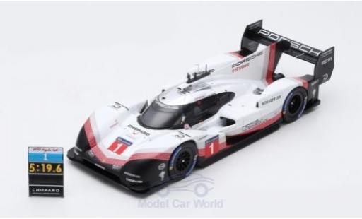 Porsche 919 1/18 Spark Hybrid EVO Tribute No.1 2018 Nürburgring Nordschleife Lap Record T.Bernhard diecast model cars