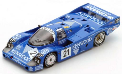 Porsche 956 1983 1/64 Spark RHD No.21 Kremer Racing Kenwood 24h Le Mans 1983 M.Andretti/M.Andretti/P.Alliot diecast model cars