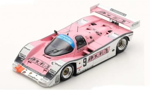 Porsche 962 1989 1/43 Spark C RHD No.9 Joest Racing 1000km Fuji 1989 B.Wollek/F.Jelinski diecast model cars