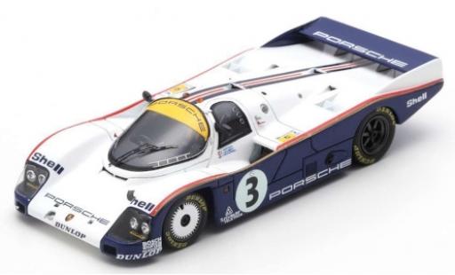 Porsche 962 1985 1/43 Spark C RHD No.3 Rothmans 24h Le Mans 1985 avec Decals A.Holbert/V.Schuppan/J.Watson diecast model cars