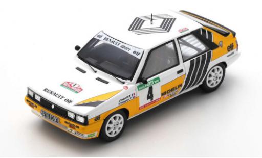 Renault 11 1/43 Spark Turbo No.4 Sport Rallye WM Rally Portugal 1987 J.Ragnotti/G.Thimonier diecast model cars