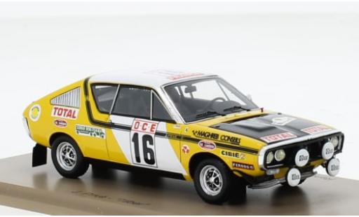 Renault 17 1/43 Spark No.16 Rallye WM Rallye Marokko 1976 1:43 diecast model cars