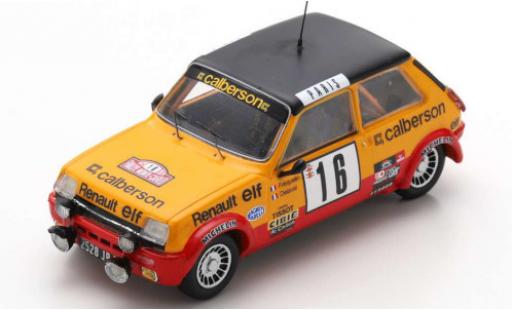 Diecast model cars Renault 5 1/43 Spark Alpine No.16 Calberson Rally Monte Carlo 1979 G.Frequelin/J.Delaval Renault 5 1/43 Spark Alpine No.16 Calberson Rally Monte Carlo 1979 G.Frequelin/J.Delaval diecast model cars