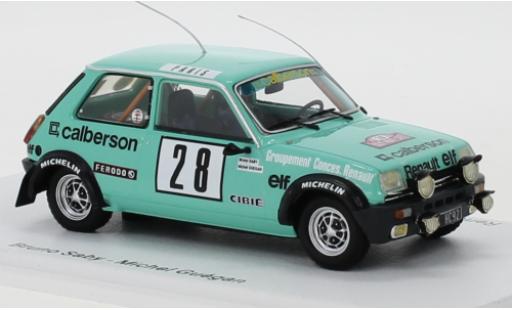 Diecast model cars Renault 5 1/43 Spark Alpine No.28 Calberson Rallye WM Rally Monte Carlo 1979 B.Saby/M.Guegan Renault 5 1/43 Spark Alpine No.28 Calberson Rallye WM Rally Monte Carlo 1979 B.Saby/M.Guegan diecast model cars