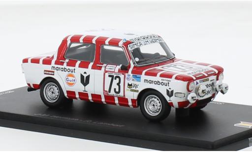 Diecast model cars Simca 1000 1/43 Spark Rallye 2 No.73 Marabout Racing Team 24h Spa 1974 1:43 Simca 1000 1/43 Spark Rallye 2 No.73 Marabout Racing Team 24h Spa 1974 1:43 diecast model cars