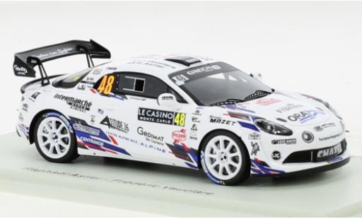 Alpine A110 1/43 Spark Rally RGT No.48 Rallye WM Rallye Monte Carlo 2022 diecast model cars