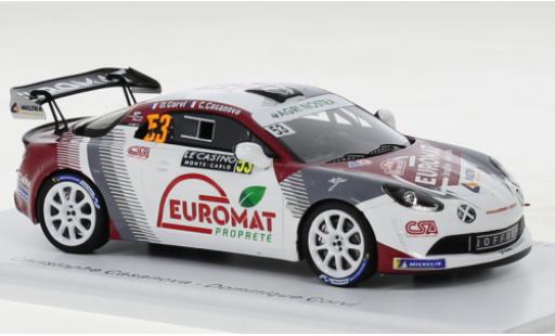 Alpine A110 1/43 Spark Rally RGT No.53 Rallye WM Rallye Monte Carlo 2022 diecast model cars