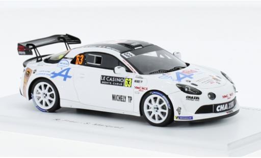 Alpine A110 1/43 Spark Rally RGT No.63 Chazel Technologie Course Rallye WM Rallye Monte Carlo 2023 diecast model cars