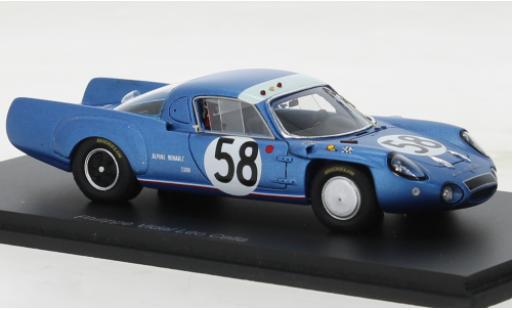 Alpine A210 1/43 Spark No.58 24h Le Mans 1967 diecast model cars