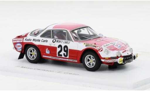Alpine A110 1/43 Spark Renault No.29 Rallye WM Rallye Monte Carlo 1973 diecast model cars