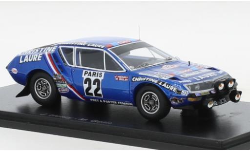 Diecast model cars Alpine A310 1/43 Spark Renault No.22 Christine Laure Rallye WM Rallye Monte Carlo 1976 Alpine A310 1/43 Spark Renault No.22 Christine Laure Rallye WM Rallye Monte Carlo 1976 diecast model cars