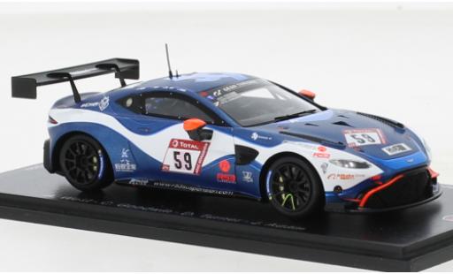 Aston Martin V8 Vantage GT4 1/43 Spark Vantage AMR GT4 No.59 Garage 59 24h Nürburgring 2020 diecast model cars