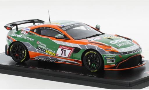 Aston Martin V8 Vantage GT4 1/43 Spark Vantage AMR GT4 No.71 PROsport Racing 24h Nürburgring 2021 diecast model cars