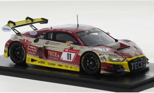 Audi R8 1/43 Spark LMS GT3 No.11 Twin Busch by equipe vitesse 24h 24h Nürburgring 2022 diecast model cars