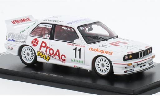 Diecast model cars Bmw M3 1/43 Spark (E30) No.11 ProAc Macau Guia Race 1993 Bmw M3 1/43 Spark (E30) No.11 ProAc Macau Guia Race 1993 diecast model cars