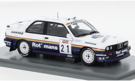Diecast model cars Bmw M3 1/43 Spark (E30) No.21 Rothmans Rallye WM Tour de Corse 1989 Bmw M3 1/43 Spark (E30) No.21 Rothmans Rallye WM Tour de Corse 1989 diecast model cars