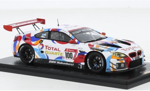 Bmw M6 1/43 Spark GT3 No.100 Walkenhorst Motorsport Total 24h Nuerburgring 2021 diecast model cars