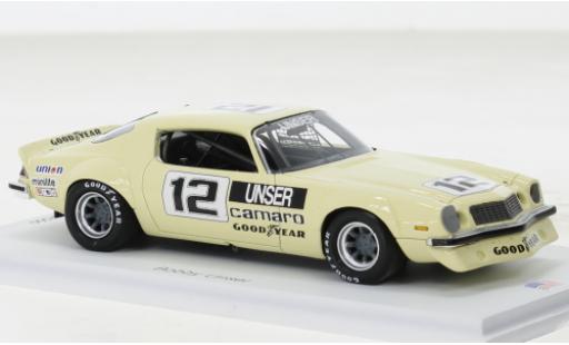 Diecast model cars Chevrolet Camaro 1/43 Spark beige No.12 IROC Daytona 1975 Chevrolet Camaro 1/43 Spark beige No.12 IROC Daytona 1975 diecast model cars