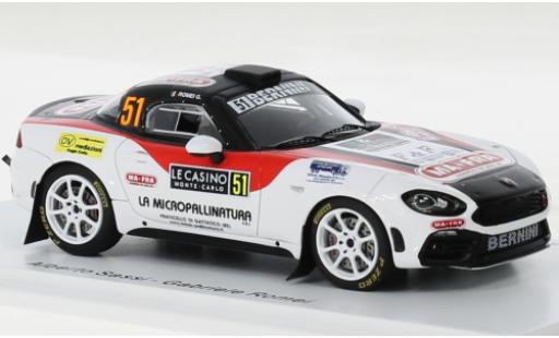 Diecast model cars Fiat 124 1/43 Spark Rally RGT No.51 Rallye WM Rallye Monte Carlo 2022 Fiat 124 1/43 Spark Rally RGT No.51 Rallye WM Rallye Monte Carlo 2022 diecast model cars