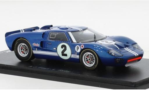 Diecast model cars Ford GT40 1/43 Spark MK II RHD No.2 12h Sebring 1967 Ford GT40 1/43 Spark MK II RHD No.2 12h Sebring 1967 diecast model cars