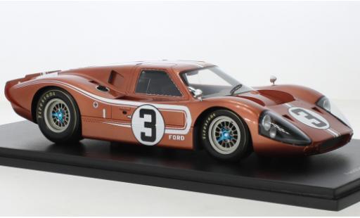 Diecast model cars Ford GT40 1/43 Spark Mk IV RHD No.3 24h Le Mans 1967 Ford GT40 1/43 Spark Mk IV RHD No.3 24h Le Mans 1967 diecast model cars