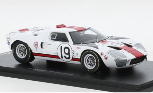 Diecast model cars Ford GT40 1/43 Spark RHD No.19 12h Sebring 1966 Ford GT40 1/43 Spark RHD No.19 12h Sebring 1966 diecast model cars