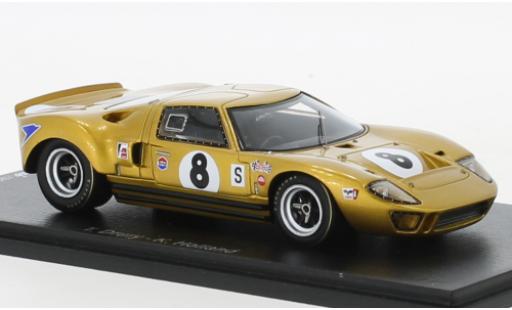 Diecast model cars Ford GT40 1/43 Spark RHD No.8 6h BOAC 1968 Ford GT40 1/43 Spark RHD No.8 6h BOAC 1968 diecast model cars