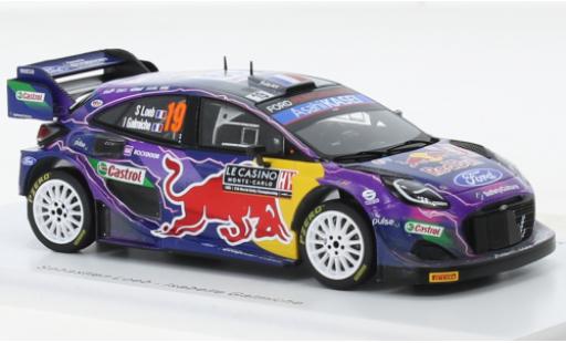 Ford Puma 1/43 Spark Rally 1 No.19 M-Sport Rally Team Red Bull Rallye WM Rallye Monte Carlo 2022 diecast model cars