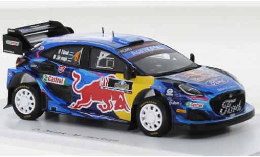 Ford Puma 1/43 Spark Rally 1 No.8 M-Sport World Rally Team Rallye WM Rallye Suède 2023 diecast model cars
